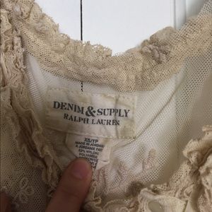 Ralph Lauren Denim supply lacy tank top